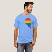 RAINBOW HALF HEART LINKS -.png T-shirt (Voorkant volledig)