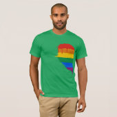RAINBOW HALF HEART LINKS -.png T-shirt (Voorkant volledig)