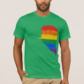 RAINBOW HALF HEART LINKS -.png T-shirt (Voorkant)