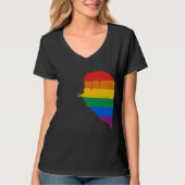 RAINBOW HALF HEART LINKS -.png T-shirt (Voorkant)
