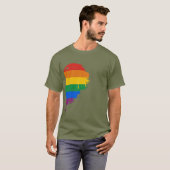 RAINBOW HALF HEART RIGHT -.png T-shirt (Voorkant volledig)