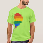 RAINBOW HALF HEART RIGHT -.png T-shirt (Voorkant)