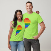 RAINBOW HALF HEART RIGHT -.png T-shirt (Unisex)