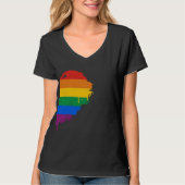 RAINBOW HALF HEART RIGHT -.png T-shirt (Voorkant)