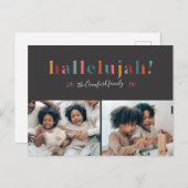 Rainbow Hallelujah Holiday Kaart (Voorkant / Achterkant)