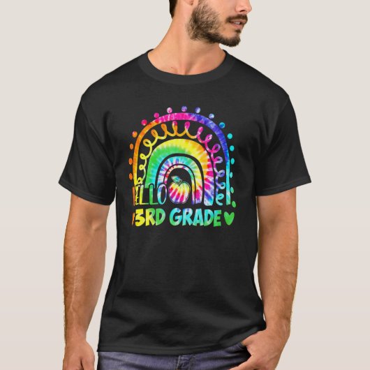 Rainbow Hallo 3e graad terug naar school T-shirt (Voorkant)