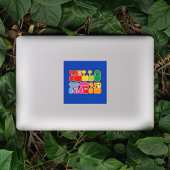 Rainbow Hallo Friend Retro Sticker