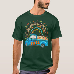 Rainbow Hallo Herfst Y'all Pumpkin Truck Autumn Tr T-shirt