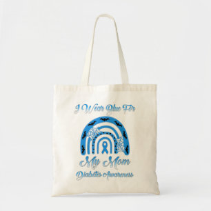 Rainbow Halloween ik Draag blauw voor mijn mama di Tote Bag