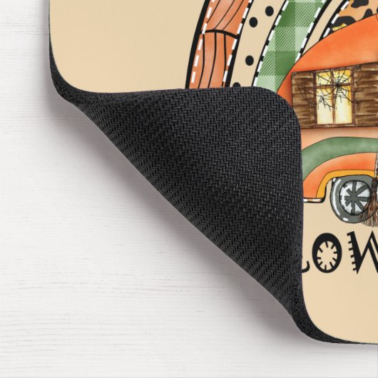 Rainbow Halloween Vibes Camper/Trailer Muismat (Hoek)