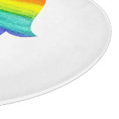 Rainbow Hamsa Art Cutting Board Snijplank (Hoek)