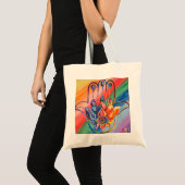 Rainbow Hamsa Canvas tas (Voorkant (product))