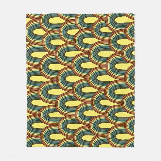 Rainbow Hand-Drawn:  naadloze charme. Fleece Deken (Voorkant)