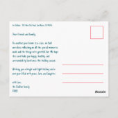Rainbow Hand-Drawn Schattigee Vakantie CUSTOM 3 FO Briefkaart (Achterkant)