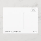 Rainbow Hand Peace Sign Peace and Love Typografie Briefkaart (Achterkant)