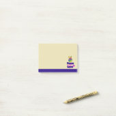 Rainbow Hand Peace Sign Peace and Love Typografie Post-it® Notes (Op bureau)