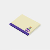 Rainbow Hand Peace Sign Peace and Love Typografie Post-it® Notes (Schuin)