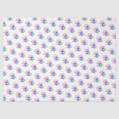 Rainbow Handprint Pattern Kinder Kleurrijke Fun Tissuepapier (Voorkant)