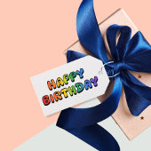 Rainbow Happy Birthday Cadeaulabel