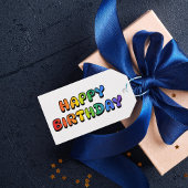 Rainbow Happy Birthday Cadeaulabel