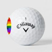 #Rainbow Happy Birthday Golfballen (Logo)