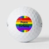 #Rainbow Happy Birthday Golfballen (Voorkant)