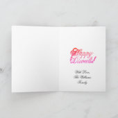 Rainbow Happy Diwali Kleurrijke Kaarslicht Kaart (Binnen)