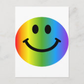 Rainbow Happy Face Briefkaart (Voorkant)