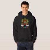 Rainbow Happy First Day School Teacher Boys Gir Hoodie (Voorkant volledig)