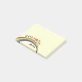 Rainbow Happy Kids Doe-Je-Eigen-Naam Post-it Brief Post-it® Notes (Schuin)