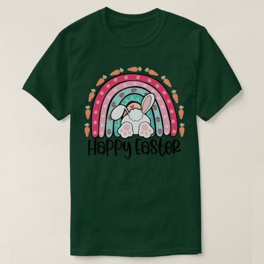 Rainbow Happy Pasen T-shirt (Design voorkant)