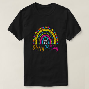 Rainbow Happy Pi Day Wiskunde Leerjongens Meisjes T-shirt