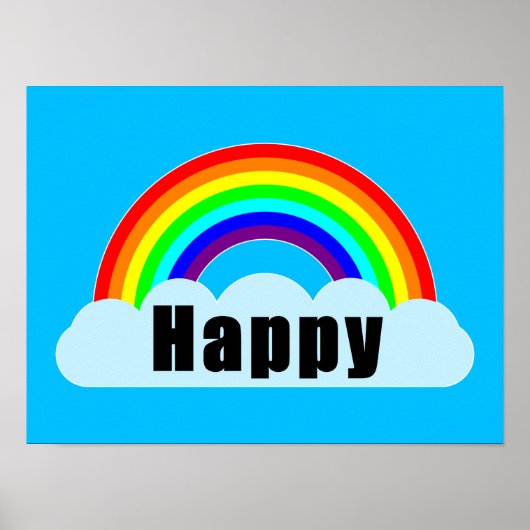 RAINBOW - Happy Poster (Voorkant)