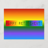 Rainbow Happy Retirement! Briefkaart (Voorkant)