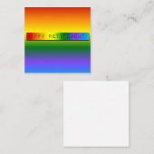 Rainbow Happy Retirement! Notitiekaartje (Voorkant / Achterkant)