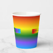 Rainbow Happy Retirement! Papieren Bekers (Links)