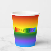 Rainbow Happy Retirement! Papieren Bekers (Voorkant)