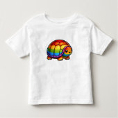 Rainbow happy turtle kinder shirts (Voorkant)