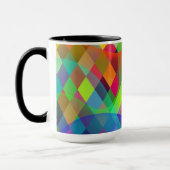 Rainbow Harlequin met kleurrijke rook Mok (Links)