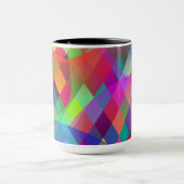 Rainbow Harlequin met kleurrijke rook Mok (Midden)