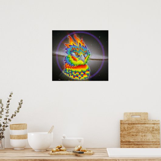 Rainbow Harpy Poster (Keuken)