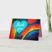 Rainbow Hartelijk dank Bedankkaart (Voorkant)