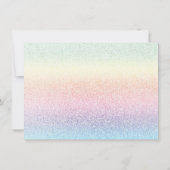 Rainbow Hartelijk dank voor kaarten Glitter Foto (Achterkant)