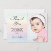 Rainbow Hartelijk dank voor kaarten Glitter Foto (Voorkant)