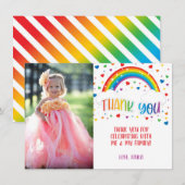 Rainbow Hartelijk dank voor uw fotokaart Kaart (Voorkant / Achterkant)