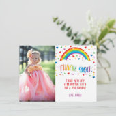 Rainbow Hartelijk dank voor uw fotokaart Kaart (Staand voorkant)