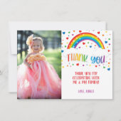 Rainbow Hartelijk dank voor uw fotokaart Kaart (Voorkant)