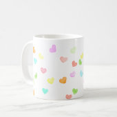 Rainbow harten waterverf vreugde koffiemok (Voorkant links)