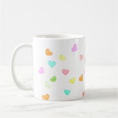 Rainbow harten waterverf vreugde koffiemok (Links)