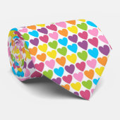 Rainbow-hartplezier valentijnen pappa dansdochter stropdas (Opgerold)